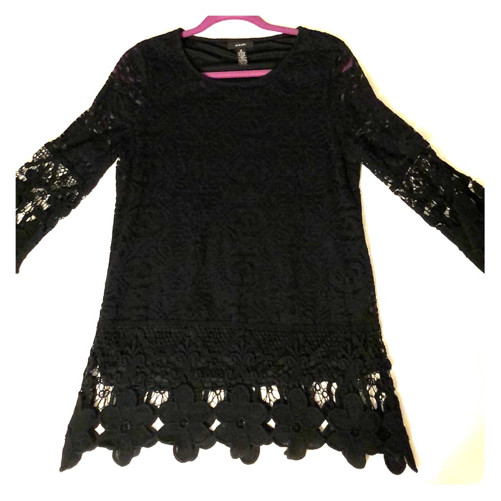 Alfani Black Crochet Dress